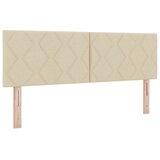  Podesivi krevet s madracem Krem 140 x 190 cm Tkanina - Krem 140 x 190 cm Dizajn s rombovima | shoptok.hr