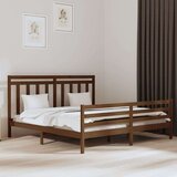  Posteljni okvir medeno rjav iz trdnega lesa 200x200 cm, (20643801) Cene