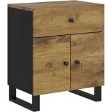  Noćni ormarić 50x33x60 masivno drvo bagrema i konstruirano drvo | shoptok.hr