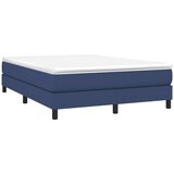  Box spring postelja z vzmetnico modra 140x200 cm blago, (20791969) | Shoptok.si