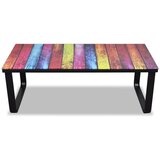 Furnova Klubska mizica s steklenim namizjem in mavričnim potiskom, (21914472) | Shoptok.si