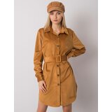 Italy Moda Dress-DHJ-SK-10333.12P-camel | Shoptok.si