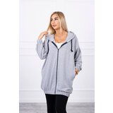Kesi Sweatshirt with "The World is Yours" print gray Cene