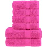 vidaXL 6-dijelni vrhunski set ručnika ružičasti 600 gsm 100 % pamuk | shoptok.hr
