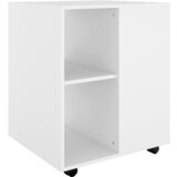 Furnova Omarica na kolesih bela 60x53x72 cm inženirski les, (21955933) | Shoptok.si