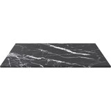 Stolna ploča crna 40 x 40 cm 6 mm staklena s mramornim uzorkom | Eponuda.com