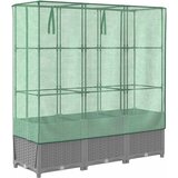  Povišena gredica s pokrovom za staklenik 120 x 40 x 138 cm | Eponuda.com