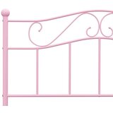 vidaXL Okvir za krevet ružičasti metalni 140 x 200 cm | shoptok.hr
