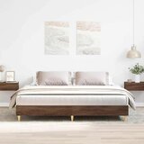 vidaXL Okvir kreveta bez madraca smeđi hrast 160x200 cm izrađeno drvo | shoptok.hr