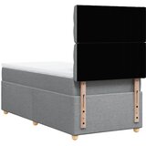  Box spring krevet s madracem svjetlosivi 90x190 cm od tkanine | shoptok.hr