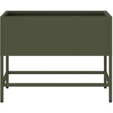  Povišeni Vrtni Planter Maslinovo zelena 60 x 26 x 45 cm Čelik | shoptok.hr