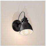 Eglo 55261 - zidna lampa priddy 1xE27/40W/230V crna Cene