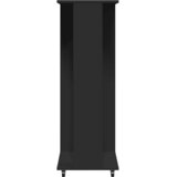  Ormar s kotačima crni 102 x 38 x 110 cm od konstruiranog drva | shoptok.hr
