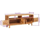  Ormari za skladištenje Smeđa 110 x 30 x 45 cm Čvrsto drvo manga | shoptok.hr