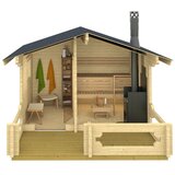 Male kuće Sauna kućica Pihasauna PIHA-TUURI 12 380 × 234 cm – bez završnog krovnog pokrova | shoptok.hr
