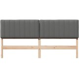  Tapecirani uzglavlje s uzglavljem Smeđa i svijetlosiva 200 cm | shoptok.hr