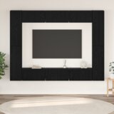  Set TV komoda 10 pcs Crni hrast Srednja 30.5 x 30 x 90 cm Cijene