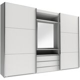 MID.YOU omara z drsnimi vrati, srebrne barve, bela | Shoptok.si