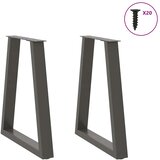  Noge za blagovaonski stol V-oblika 2 kom antracit 60 x (72-73,3) cm čelik | shoptok.hr