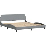 vidaXL Posteljni okvir brez vzmetnice svetlo siv 180x200 cm tkanina | Shoptok.si