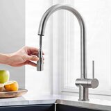 EYN Kuhinjska armatura nizkotlačna ali visokotlačna, črna ali nikelj barva | Pipa KL1109 — Mat crna — Visokotlačna - priklop na dve cevi | Shoptok.si
