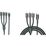  Carline 700655 pd 3u1 kabel za punjenje mobilnih i drugih uređaja micro usb-b + usb-c + iphone ( 3338 ) cene