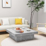 Furnova Klubska mizica betonsko siva 90x90x28 cm iverna plošča, (21915069) Cene