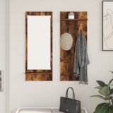vidaXL Nadwyčajna obešalnik za plašče Dimljen hrast 70 x 10 x 90 cm | Shoptok.si