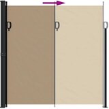  Bočna tenda na uvlačenje smeđesiva 200x600 cm | shoptok.hr