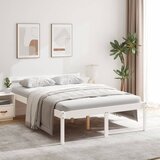  Krevet za starije osobe bijeli 140 x 190 cm od masivne borovine | shoptok.hr