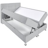 CARRYHOME postelja z vzmetnico 180 cm x 200 cm , tekstil sivobež | Shoptok.si
