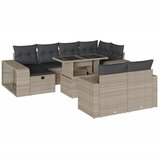  11-dijelni set vrtnih sofa poliratan s jastucima svijetlosivi | shoptok.hr