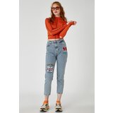Koton Jeans Casual Fit High Waist Lightweight Slim Leg - Mom Jean | Shoptok.si