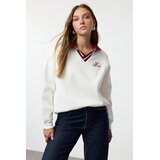 TRENDYOLMILLA ženski duks Twoaw25Sw00173, Krem | Eponuda.com