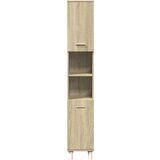 vidaXL 4-dijelni set kupaonskog namještaja boja hrasta sonome drveni | shoptok.hr