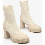 Resti Cream Women's Higher Heel Flexi Booties | ePonuda.com