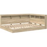 Krevet s policama sonoma hrast 160 x 200 cm Konstruirano drvo | shoptok.hr