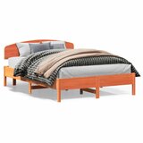 vidaXL Okvir kreveta s uzglavljem voštano smeđi 120x200 cm od borovine Cijene