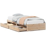 Maison Chic Posteljni okvir - Enojna postelja - Postelja za odrasle brez vzmetnice 90x200 cm trdna borovina-J6754, (21762438) | Shoptok.si