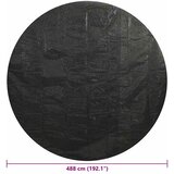  Pokrivač za bazen crni 488 cm PE | shoptok.hr