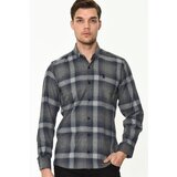 Dewberry G708 MEN'S SHIRT-GREY - NAVY BLUE | Shoptok.si