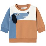name it Majica 'KIEGO' safir / svetlo rjava / črna / bela | Shoptok.si