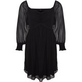 Trendyol Curve Black Plain A-Line/Flare Mini Woven Plus Size Dress | Eponuda.ba