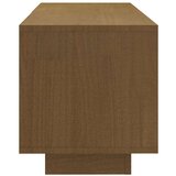 vidaXL TV omarica medeno rjava 110x30x33,5 cm trdna borovina | Shoptok.si