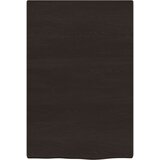  Zidna polica za umivaonik od čelika i masivne hrastovine Smeđa 40 x 60 x 2 cm | Shoptok.si