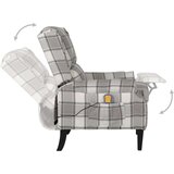  Masažni naslanjač sivo blago, (20608644) | Shoptok.si