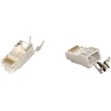  10 komada GEMBIRD LC-PTF7-01/10, Shielded modular CAT7, pass-through type plug 15u” gold, plated | Eponuda.ba