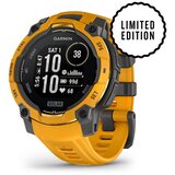 Garmin pametni sat Instinct 3 45 mm Solar, sivi, remen intenzivno žute boje (Limited Edition) | shoptok.hr
