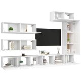  7-dijelni set TV ormarića bijeli od iverice | shoptok.hr