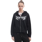 Cropp ženska majica s kapuljačom - Crna 3693W-99X Cijene